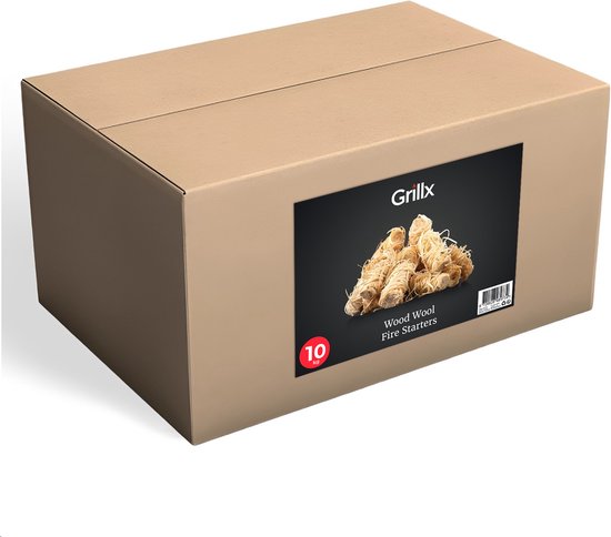 GrillX BBQ Fire Starters - Kindling - Firelighters - 10 KG