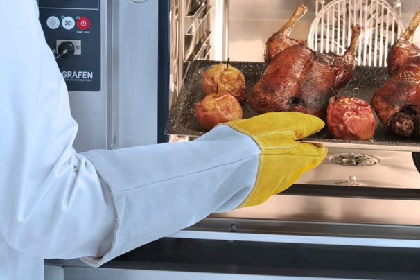 Hendi Oven gloves XL Leather 46 cm - 2 Pieces