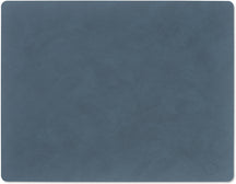 LIND DNA Placemats Nupo - Leather - Dark Blue - 45 x 35 cm - 2 pieces