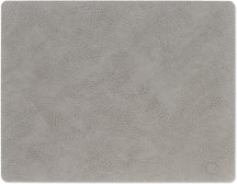 LIND DNA Placemats Hippo - Leather - Anthracite Grey - 45 x 35 cm - 2 pieces