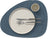 LIND DNA Placemats Nupo - Leather - Dark Blue - Curved - 44 x 37 cm - 2 pieces