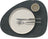 LIND DNA Placemats Hippo - Leather - Black Anthracite - Curved - 44 x 37 cm - 2 Pieces
