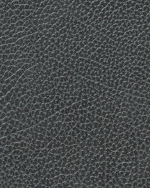 LIND DNA Placemats Hippo - Leather - Black Anthracite - Curved - 44 x 37 cm - 2 Pieces