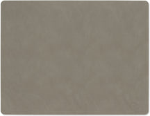 LIND DNA Placemats Nupo - Leather - Flint Grey - 45 x 35 cm - 2 pieces
