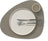 LIND DNA Manteles individuales Nupo - Cuero - Gris Flint - Curvado - 44 x 37 cm - 2 piezas