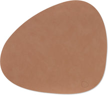 LIND DNA Placemats Nupo - Leather - Old Rose - Curved - 44 x 37 cm - 2 pieces