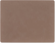 LIND DNA Placemats Nupo - Leather - Truffle - 45 x 35 cm - 2 Pieces
