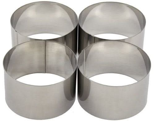 Cosy & Trendy Anillos para cocinar de acero inoxidable ø 9 cm - 4 piezas