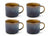 Tazas de Café / Tazas Senseo - Quintana Amber - 220 ml - 4 Piezas