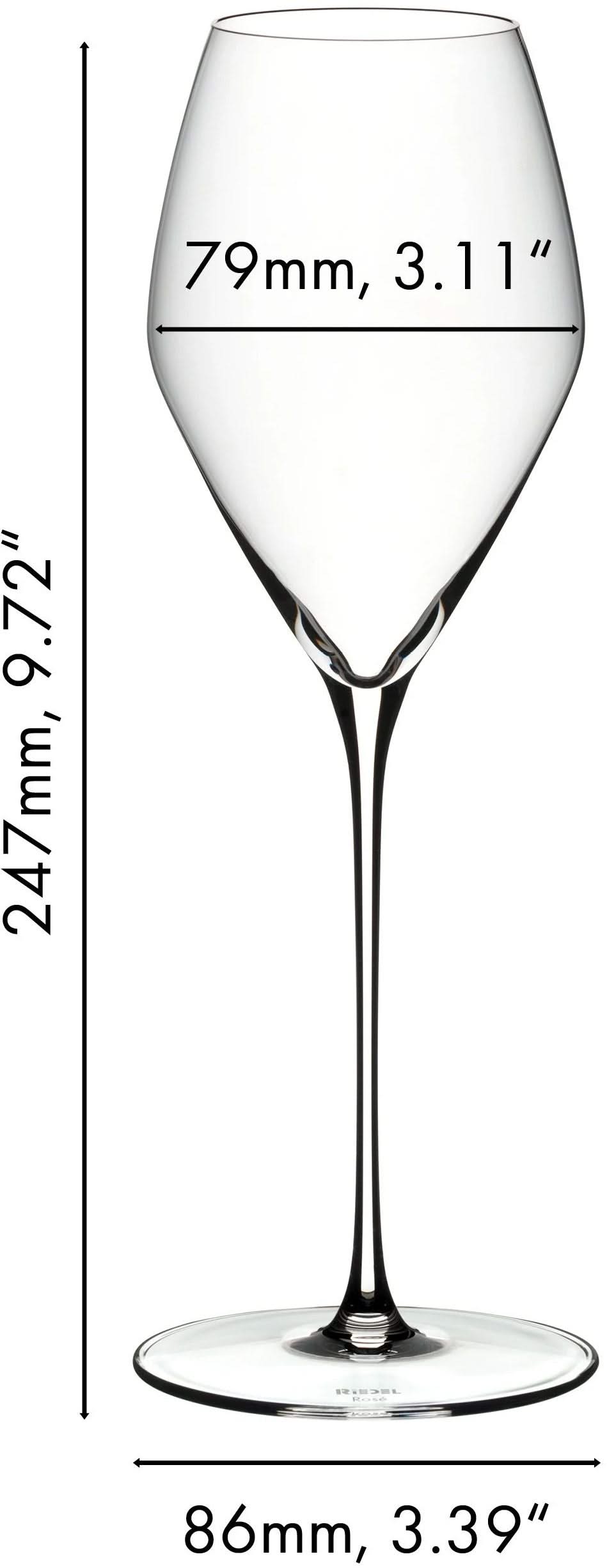 Riedel Rose Wine Glasses Veloce - 2 pieces