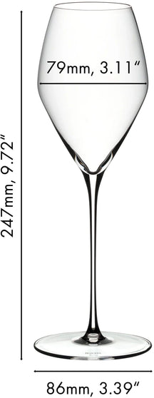 Riedel Rose Wine Glasses Veloce - 2 pieces