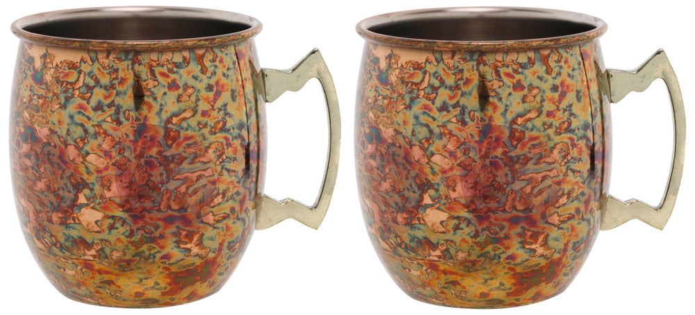 Cosy & Trendy Moscow Mule Cocktail Mugs – Antique Copper – 450 ml – 2 Pieces