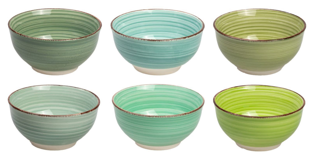 Cookinglife Small Bowls Delice Green ø 12 cm - 6 pieces