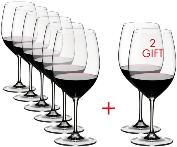 Copas de vino tinto Riedel Vinum - Cabernet / Merlot - 650 ml - Paga 6 y lleva 8
