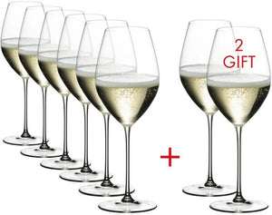 Copas de champán Riedel - Flutes - Veritas - 449 ml - Paga 6 y lleva 8