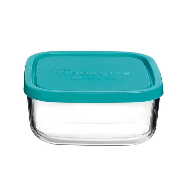 Bormioli Rocco Recipiente para conservar Frigoverre - Vidrio - Azul 15 x 15 x 7 cm / 1 litro