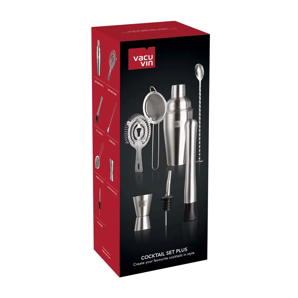 Vacu Vin Cocktail Set Plus - Silver - 7 pieces