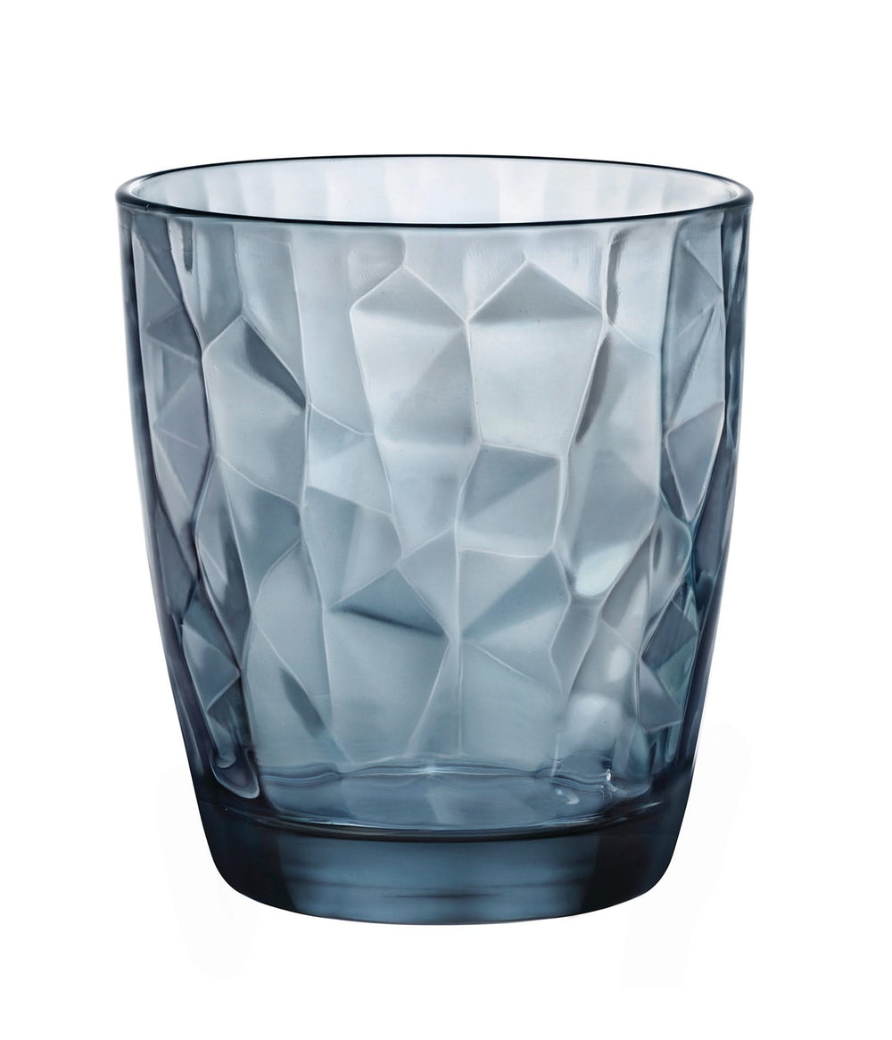 Bormioli Rocco Water glasses Diamond - Blue - 300 ml - 6 pieces