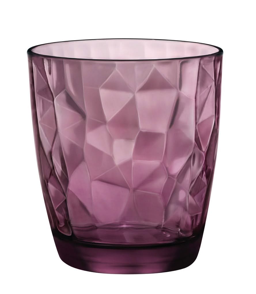 Bormioli Rocco Water glasses Diamond - Purple - 390 ml - 6 pieces