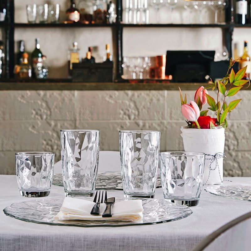 Bormioli Rocco Long drink glasses Diamond - Transparent - 470 ml - 6 pieces