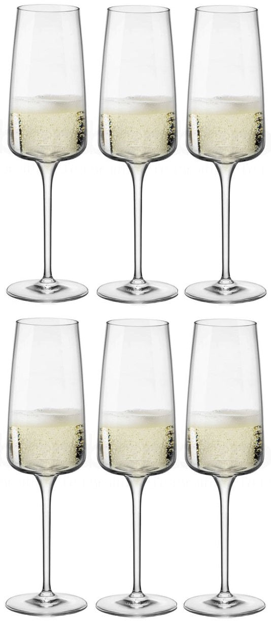Copas de champán Bormioli Rocco - Flutes - Nexo - 240 ml - 6 piezas