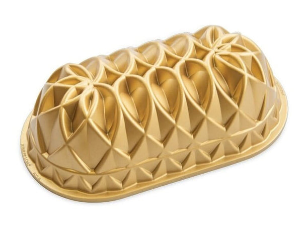 Nordic Ware Cake Pan / Loaf Pan Jubilee Gold - Aluguss - 26 x 15 cm