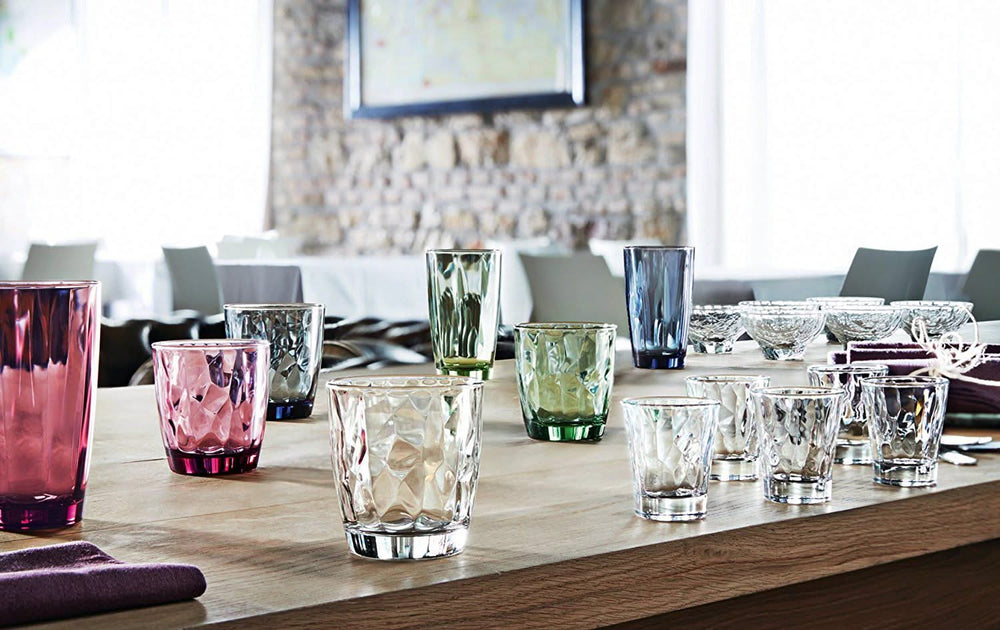 Bormioli Rocco Long drink glasses Diamond - Blue - 470 ml - 6 pieces