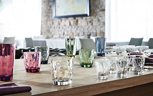 Bormioli Rocco Set de vasos - Vasos de agua - Tumblers - Diamond 300 ml - 18 Piezas