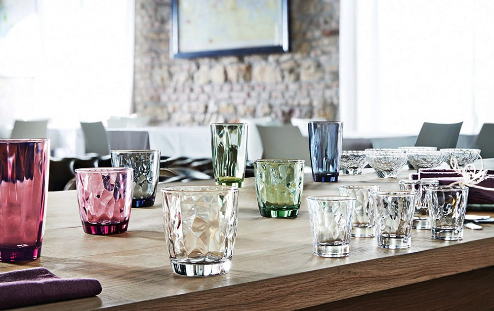 Bormioli Rocco Water glasses Diamond - Blue - 300 ml - 6 pieces