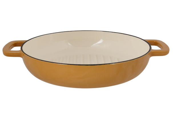 Cosy & Trendy grill pan Fontestic cast iron Amber Gold Ø 28 cm – enamelled non-stick coating – suitable for all heat sources