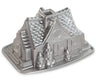 Nordic Ware Bundt Pan Gingerbread House Silver - Cast Aluminum - 26 x 20 cm
