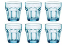 Vasos de agua Bormioli Rocco Rock Bar - Azul - 270 ml - 6 piezas