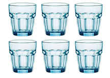 Vasos de agua Bormioli Rocco Rock Bar - Azul - 270 ml - 6 piezas