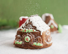 Nordic Ware Cake Pan Gingerbread House Duet Silver - Cast Aluminum - 32 x 17 cm