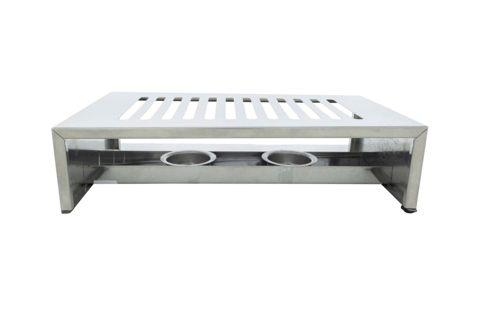 Cosy & Trendy Warming Plate - Plate Warmer with 2 Tea Light Holders - Stainless Steel - 26.4 x 14.9 x 7 cm