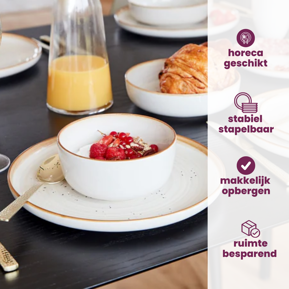 Cosy & Trendy Dinner Plates Baltic Vanilla ø 27 cm - 6 pieces