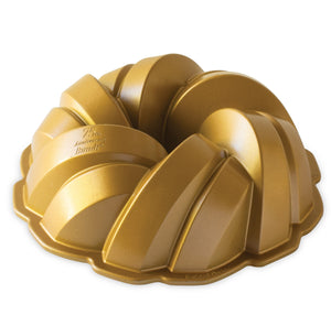 Nordic Ware Bundt Pan Braided Gold - Cast Aluminum - ø 27 cm