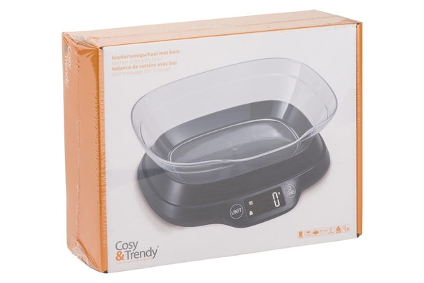 Báscula de cocina Cosy & Trendy - con cuenco - Azul - digital - 1.2 litros