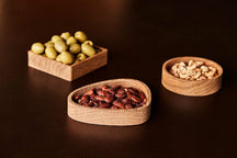 LIND DNA Coaster holder - Oak wood - Nature - 14 x 13 cm