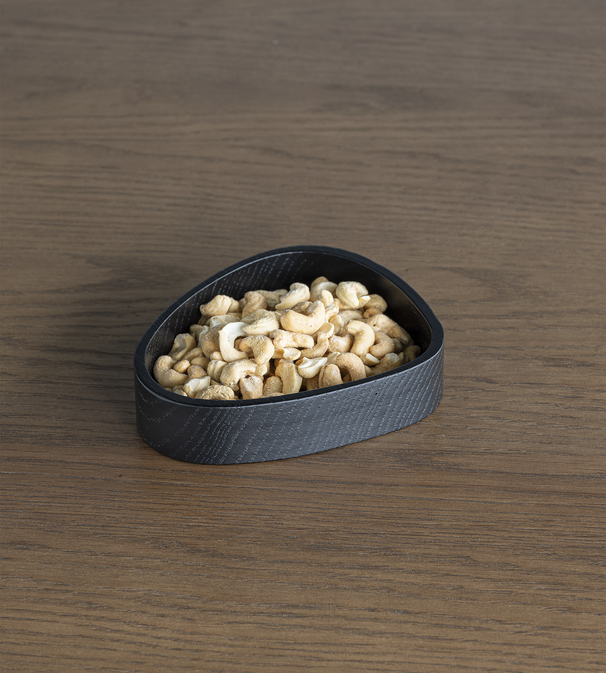 Soporte para posavasos LIND DNA - Madera de roble - Negro - 14 x 13 cm
