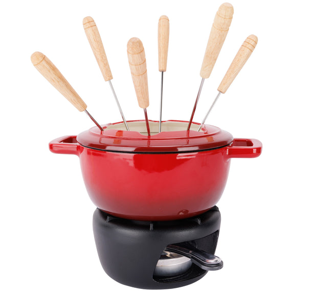 Set de fondue Cosy & Trendy Fontestic Hierro fundido Rojo tradicional - Ø 18 cm