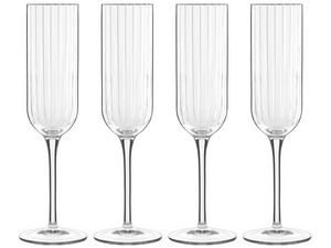 Luigi Bormioli Champagne Glasses - Flutes - Bach - 210 ml - 4 Pieces
