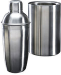 Set de bar Cookinglife de acero inoxidable 2 piezas - Coctelera y enfriador de vino