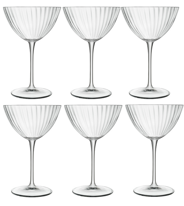 Copas de martini Luigi Bormioli - Copas de cóctel - Speakeasies - 220 ml - 6 piezas