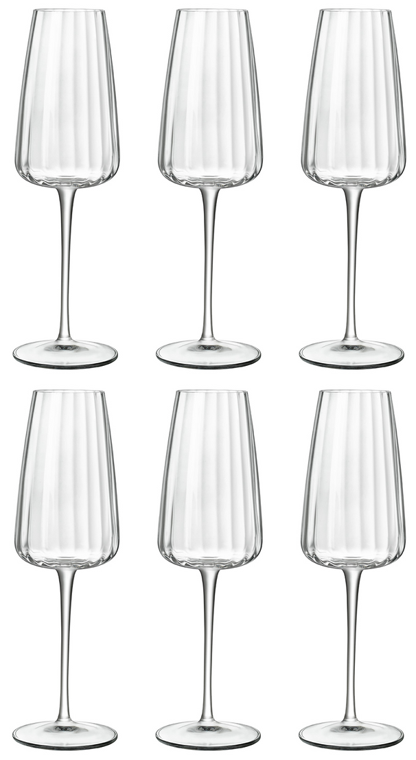 Copas de champán Luigi Bormioli - Flutes - Speakeasies - 210 ml - 6 piezas