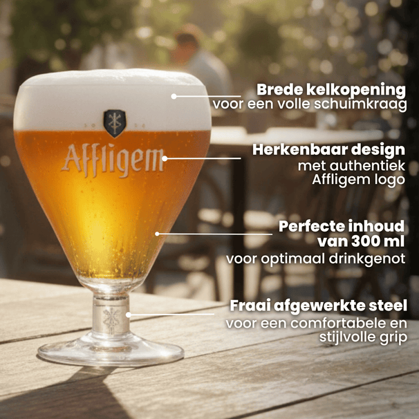 Vasos de cerveza Affligem - 300 ml - 6 unidades