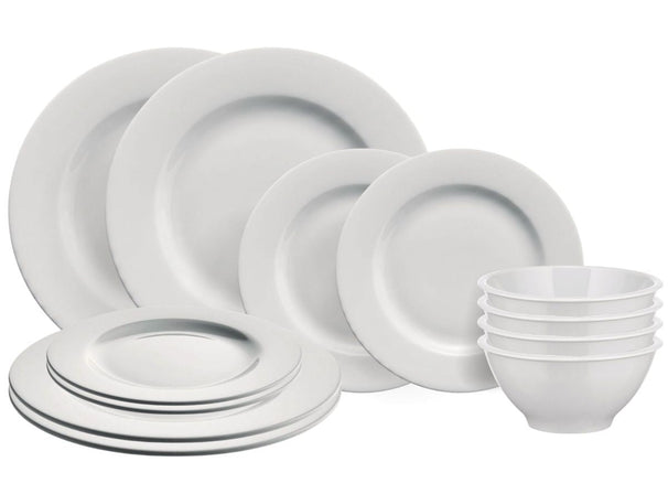 Alessi Serviesset PlateBowlCup 12-delig /  4 personen  - 4 platos de cena, 4 platos de desayuno y 4 cuencos