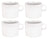 Alessi Coffee Cups PlateBowlCup 200 ml - 4 pieces - Jasper Morrison - AJM28/78
