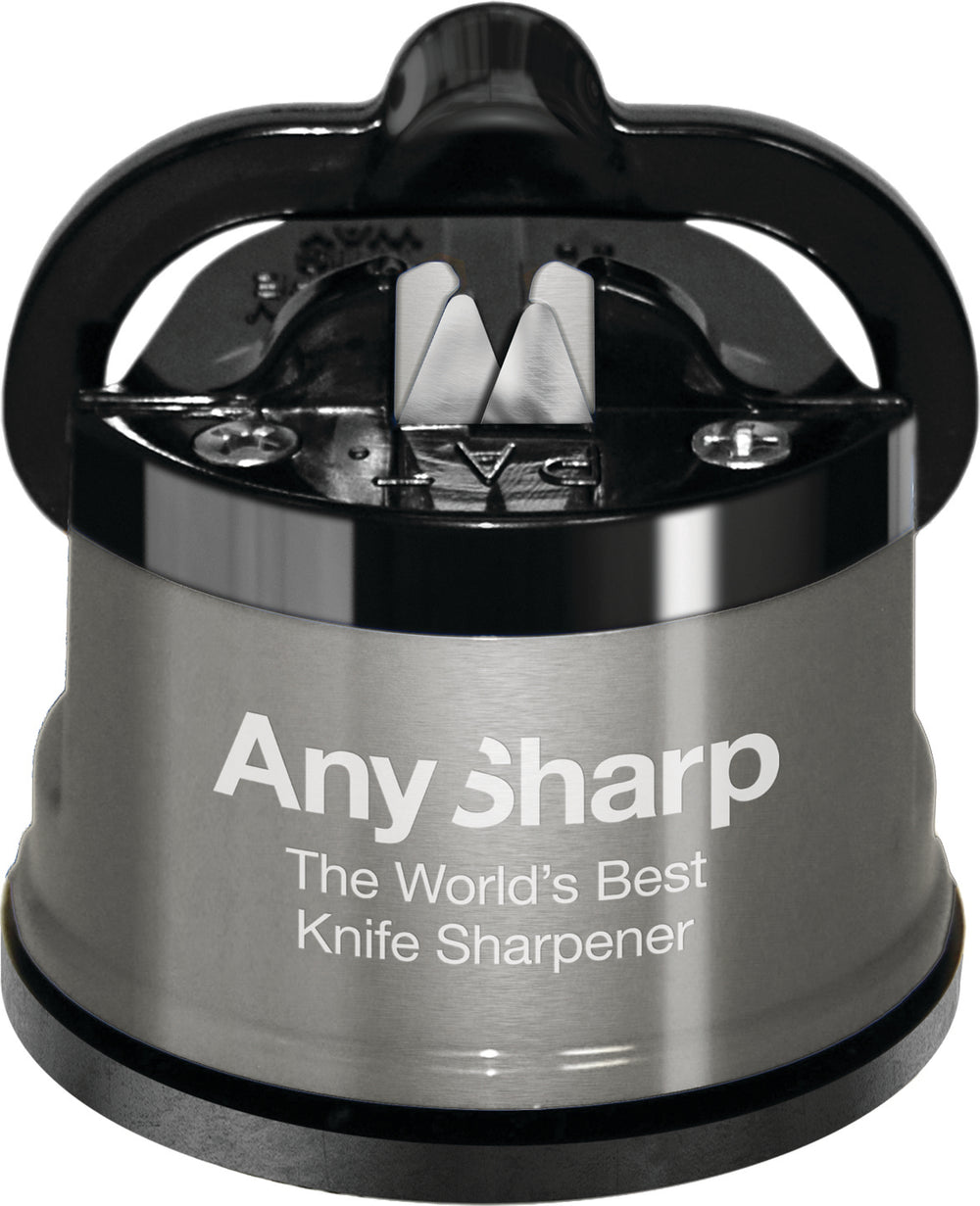 AnySharp Knife Sharpener Pro Metal Silver - Sharpener for Kitchen Knives