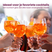 Aperol Spritz Glasses - 450 ml - Official Glass - 6 pieces